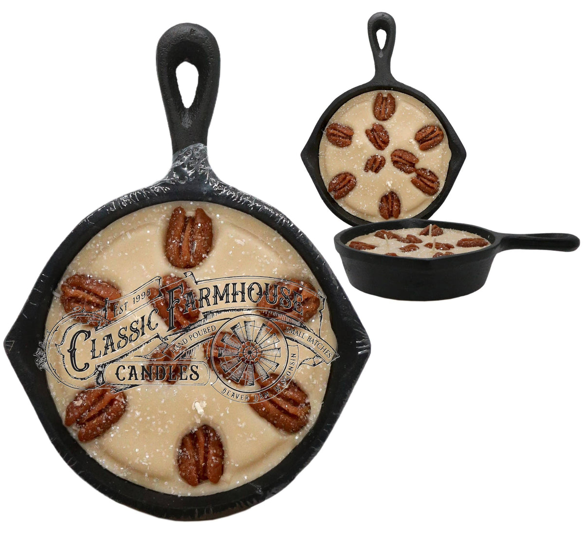 Pecan Caramel 8 oz Cast Iron Pan Candle