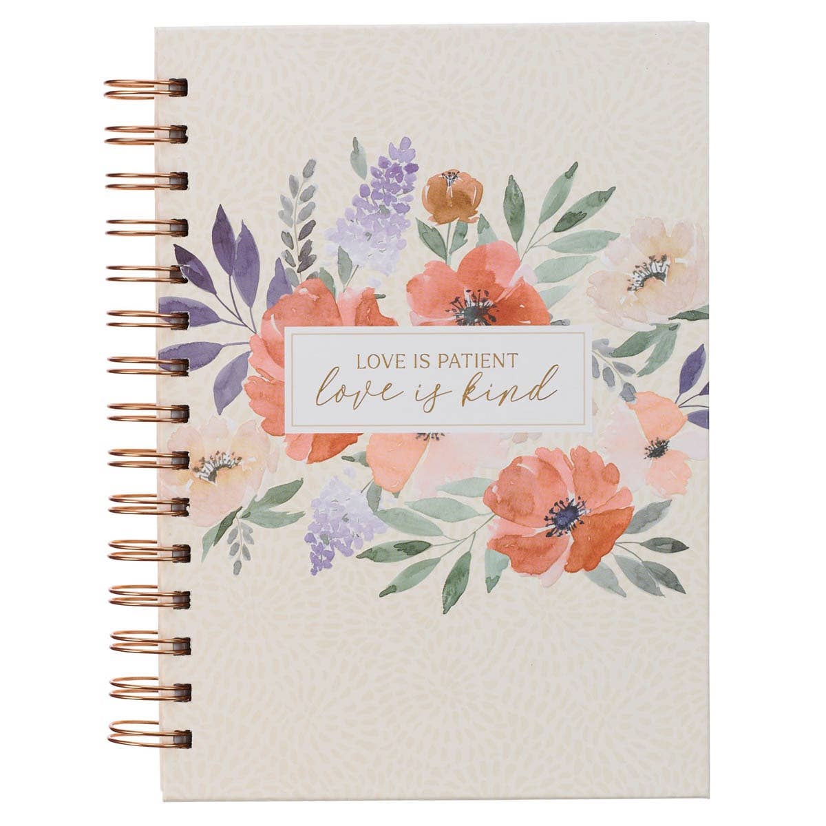Journal Wirebound Ivory Love Is Patient Love Is Kind