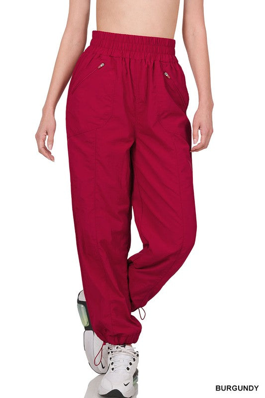 Windbreaker Smocked High Jogger - Debs on 5th
