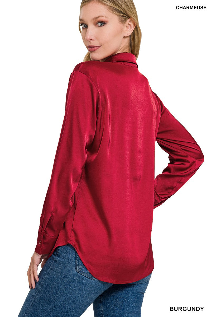 Satin Blouse - Debs on 5th