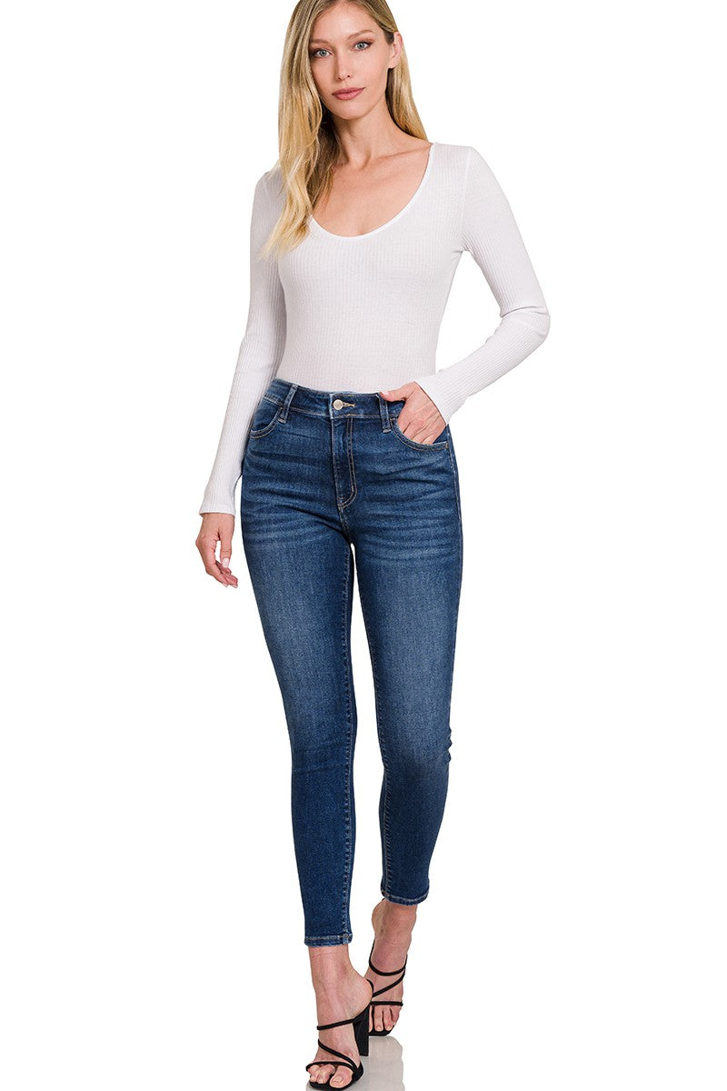 High Waist Skinny Jegging Jeans - Debs on 5th