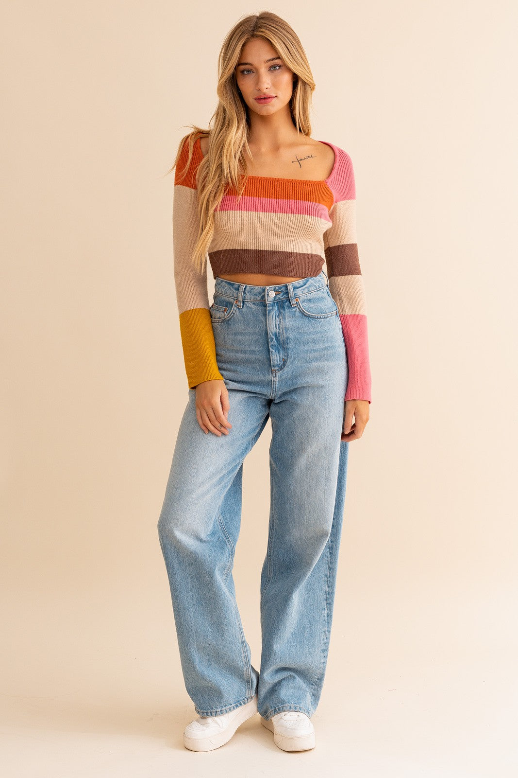 Mix It Up Color Block Top - Debs on 5th