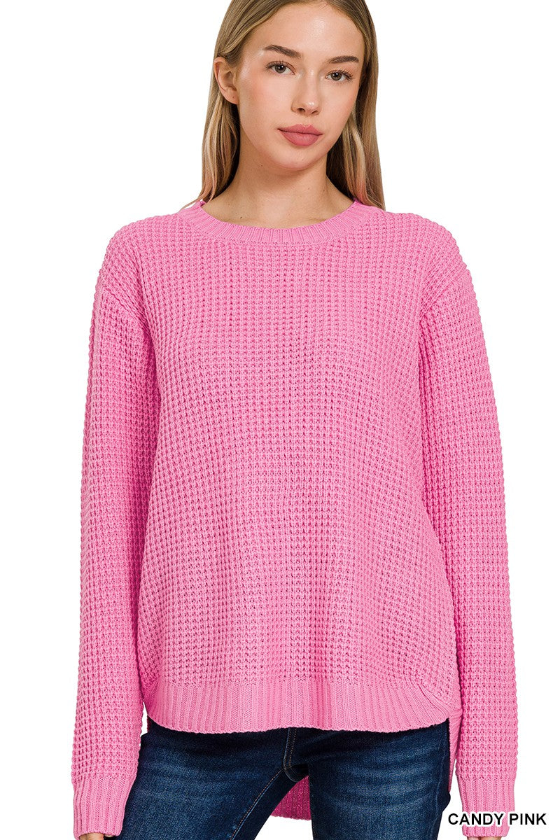 Midweight Waffle Sweater - Debs on 5th