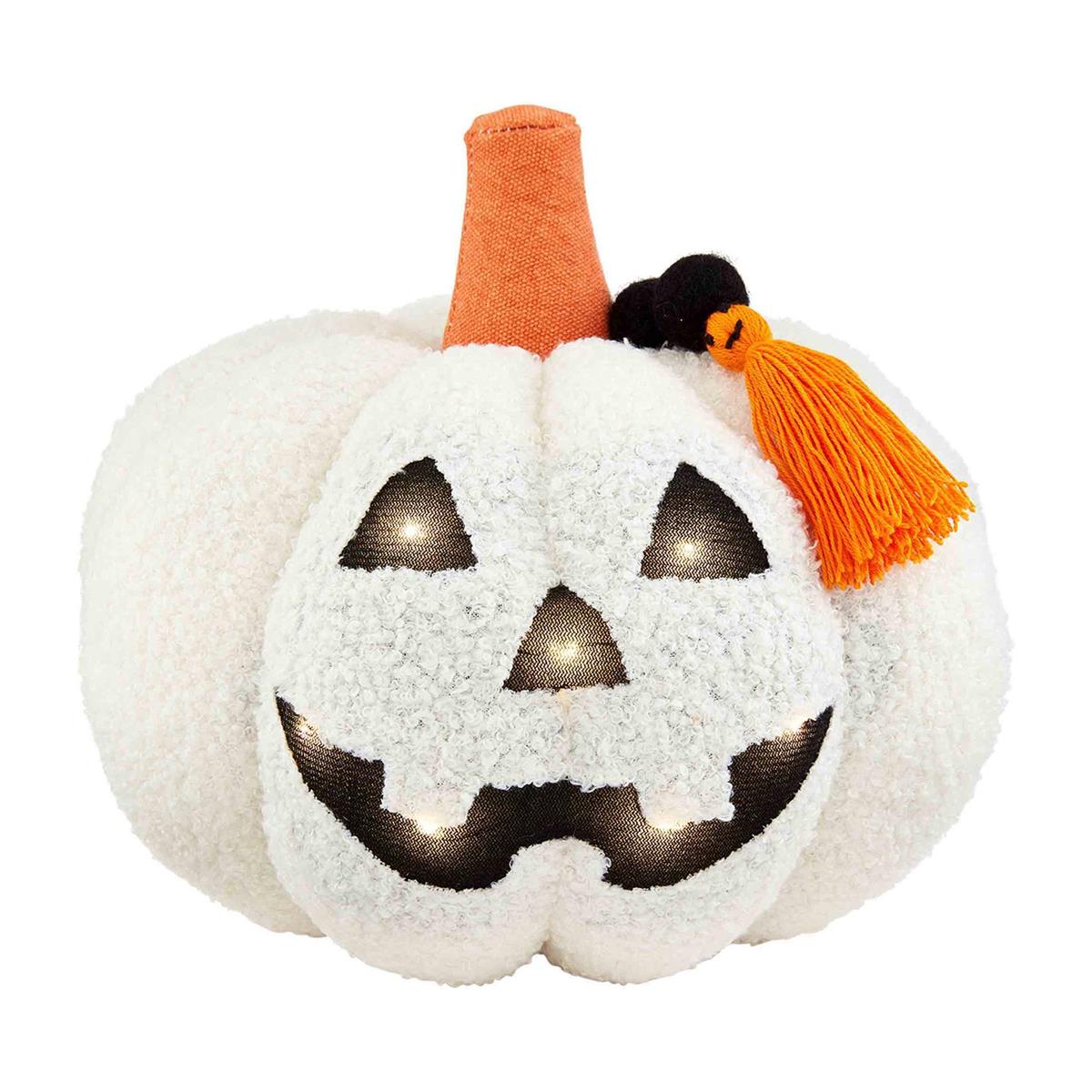 Shearling Light Up Pumpkin - Debs on 5th