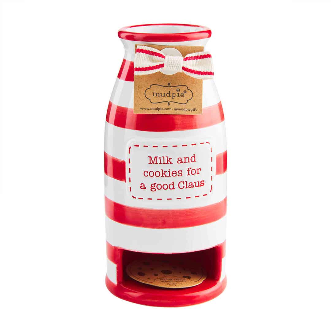 Santa Ceramic Milk and Cookies Jug - Debs on 5th