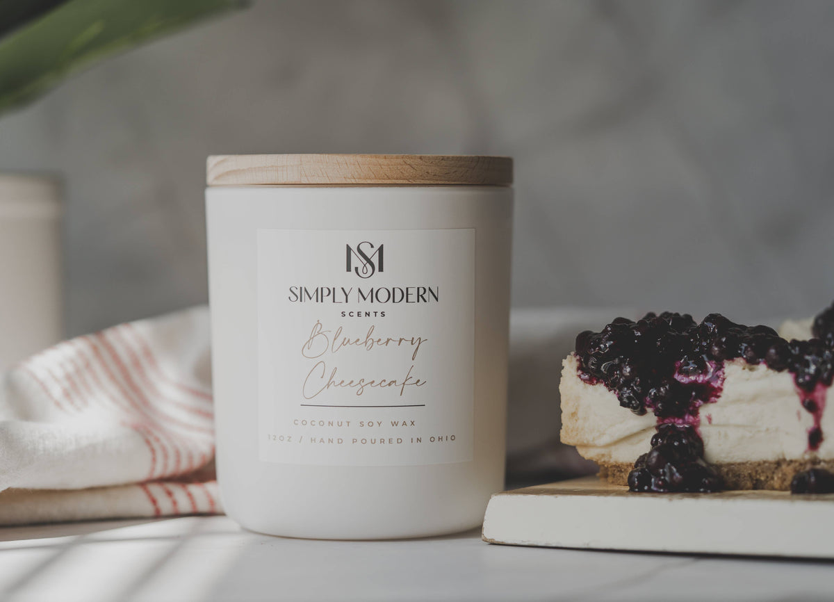 Blueberry Cheesecake | Coconut Soy Wax Candle
