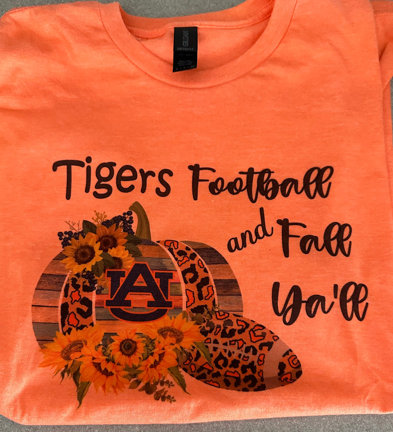 Tigers Football and Fall Ya'll Graphic Top - Debs on 5th