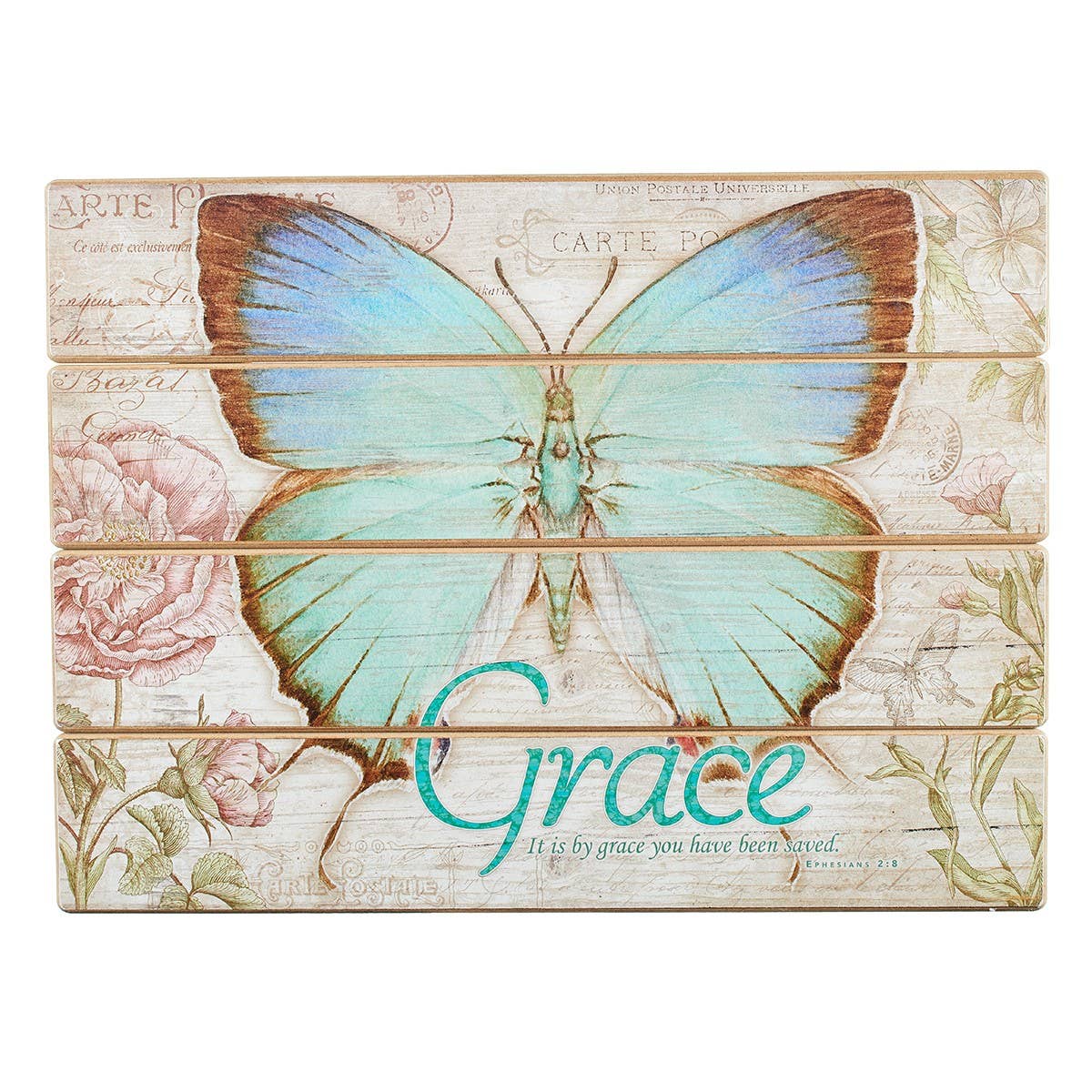 Wall Art Butterfly Grace Eph. 2:8
