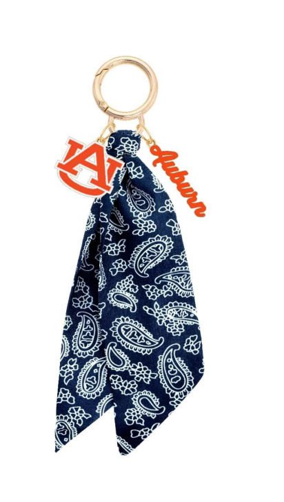Auburn Tigers Logo Bandana Bag Charm