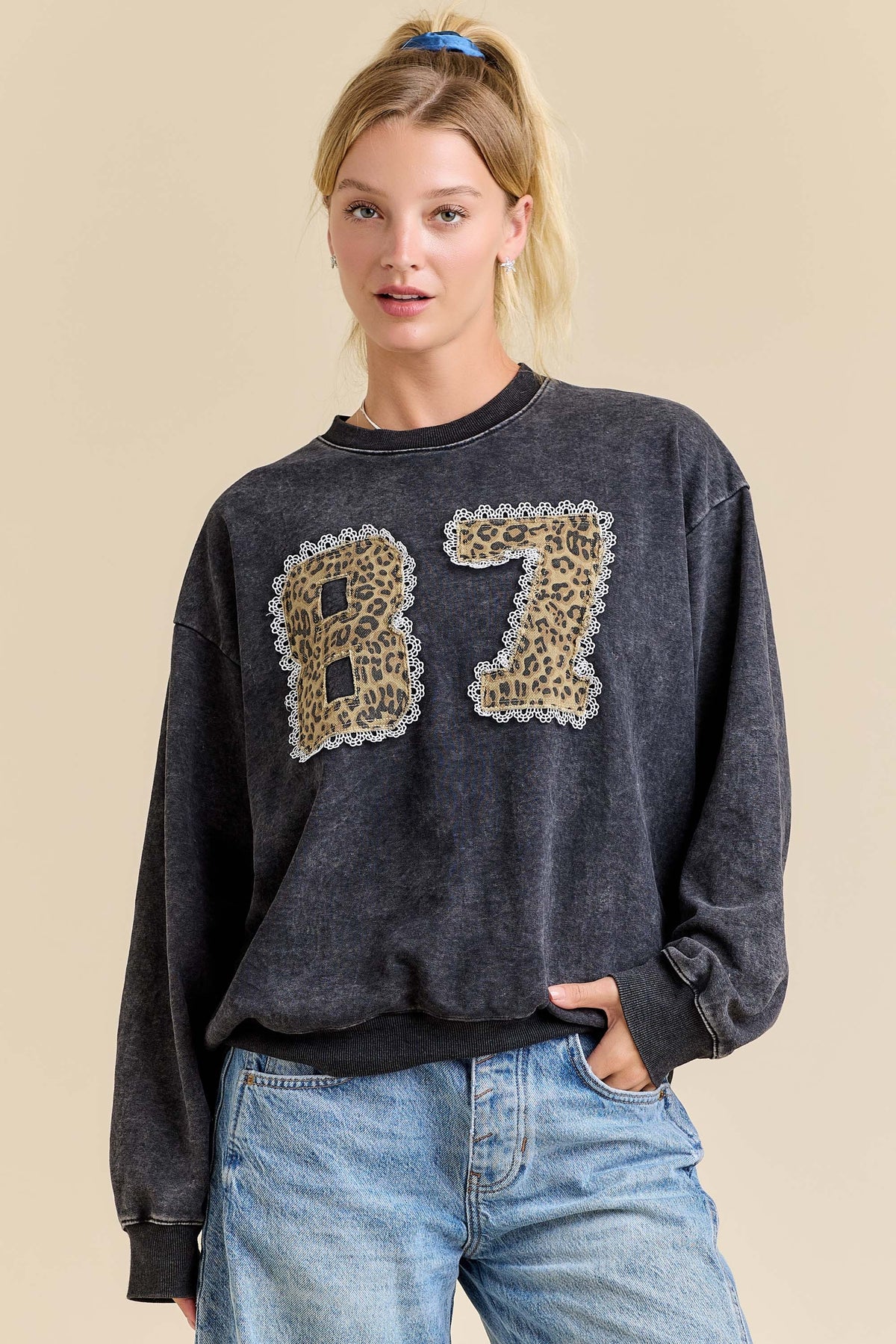 "87" Leopard Print Top