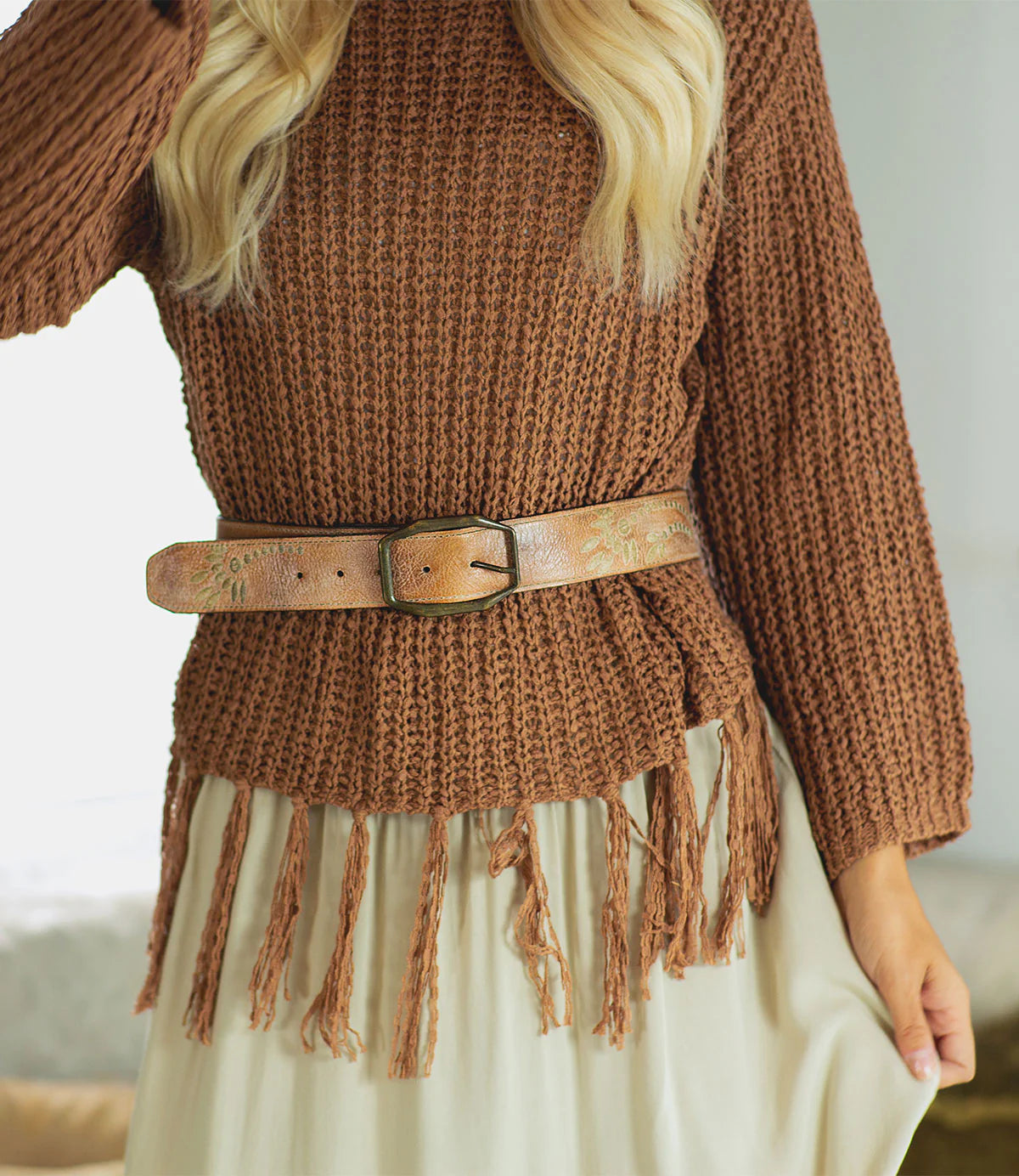 Mohawk Leather Belt