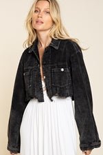 Corduroy Cropped  Jacket - Debs on 5th