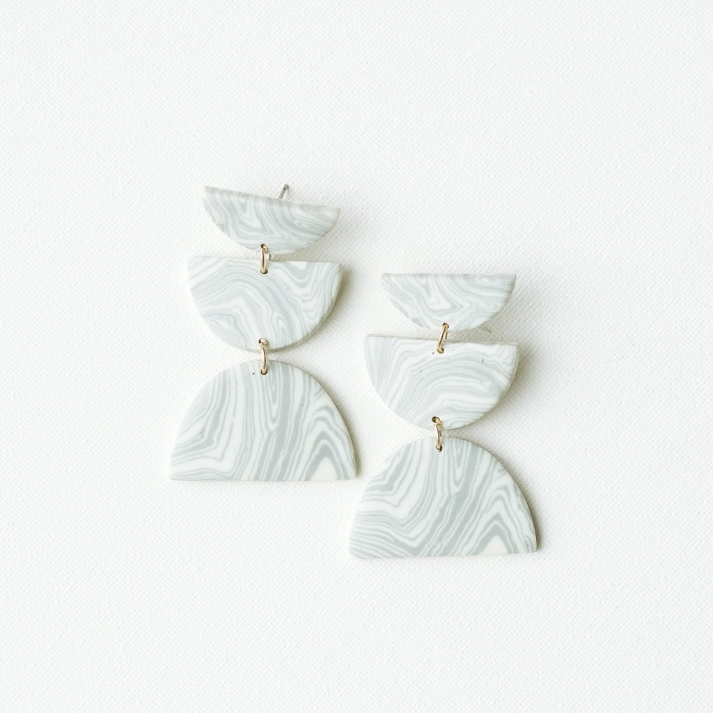 Shea Marble Earrings - Debs on 5th