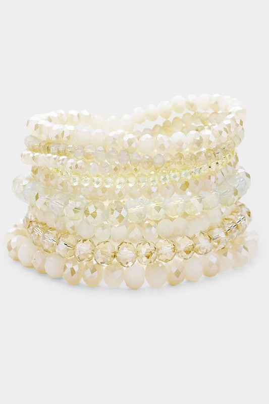 Faceted Bead Stretch Bracelets - Debs on 5th