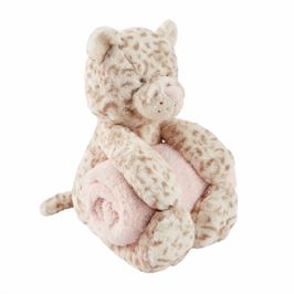 Leopard Plush With Blanket - Debs on 5th