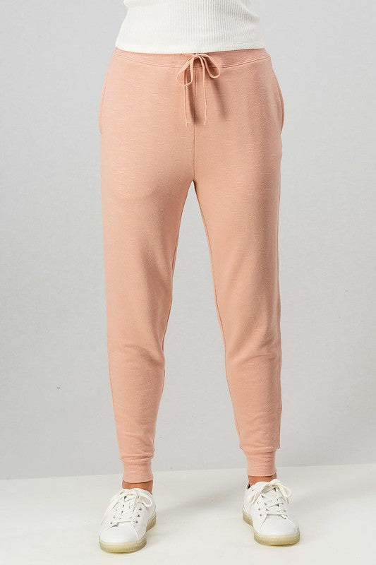 Two Tone French Terry Joggers - Debs on 5th