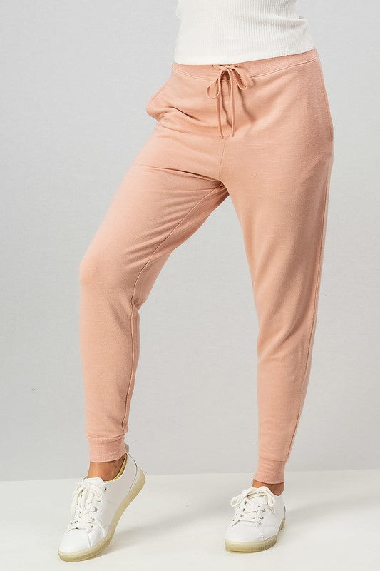 Two Tone French Terry Joggers - Debs on 5th