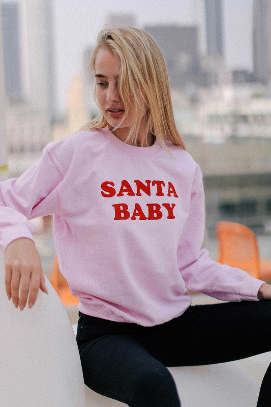 Santa Baby Graphic Sweatshirt - Debs on 5th