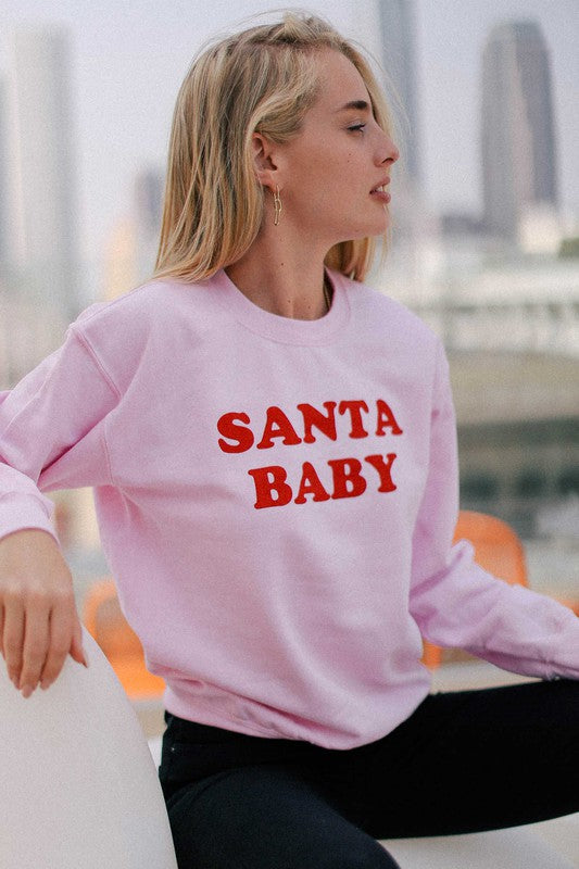 Santa Baby Graphic Sweatshirt - Debs on 5th