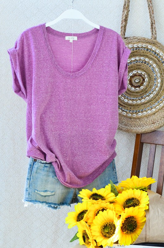 Basic Round Neck Tee - Debs on 5th