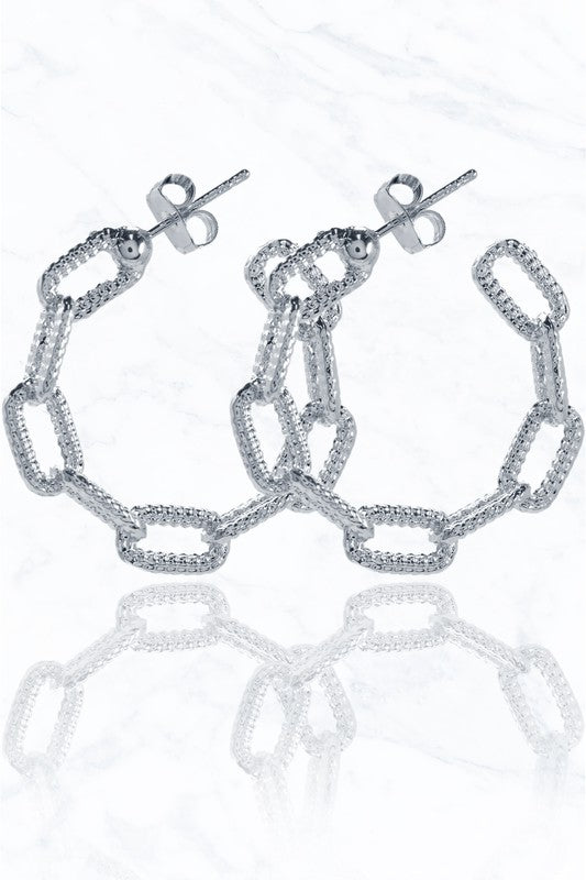 Luxury Rounded Chain Earrings - Debs on 5th