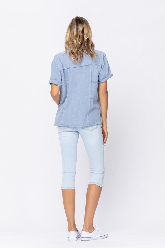 Mid Rise Ultra Light Skinny Capri - Debs on 5th