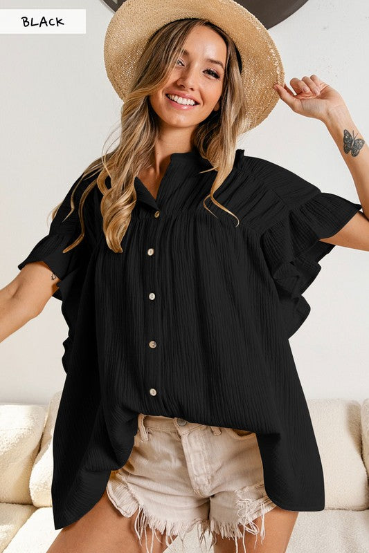 Summer Breeze Gauze Top - Debs on 5th