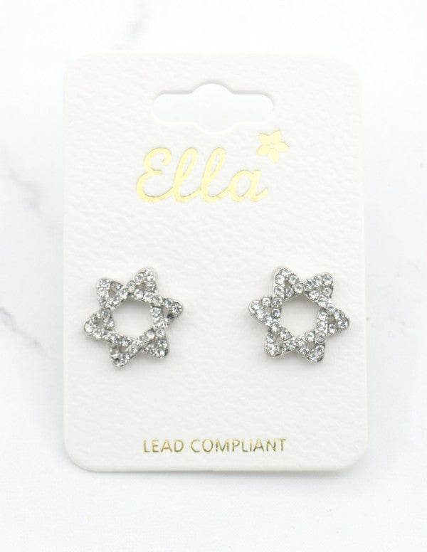 Rhinestone Star Studs Earring - Debs on 5th