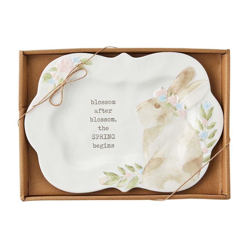 Spring Bunny Boxed Platter - Debs on 5th