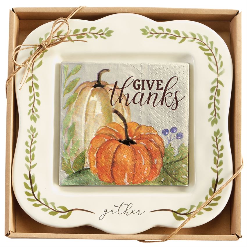 Gather Pumpkin Cheese Set - Debs on 5th