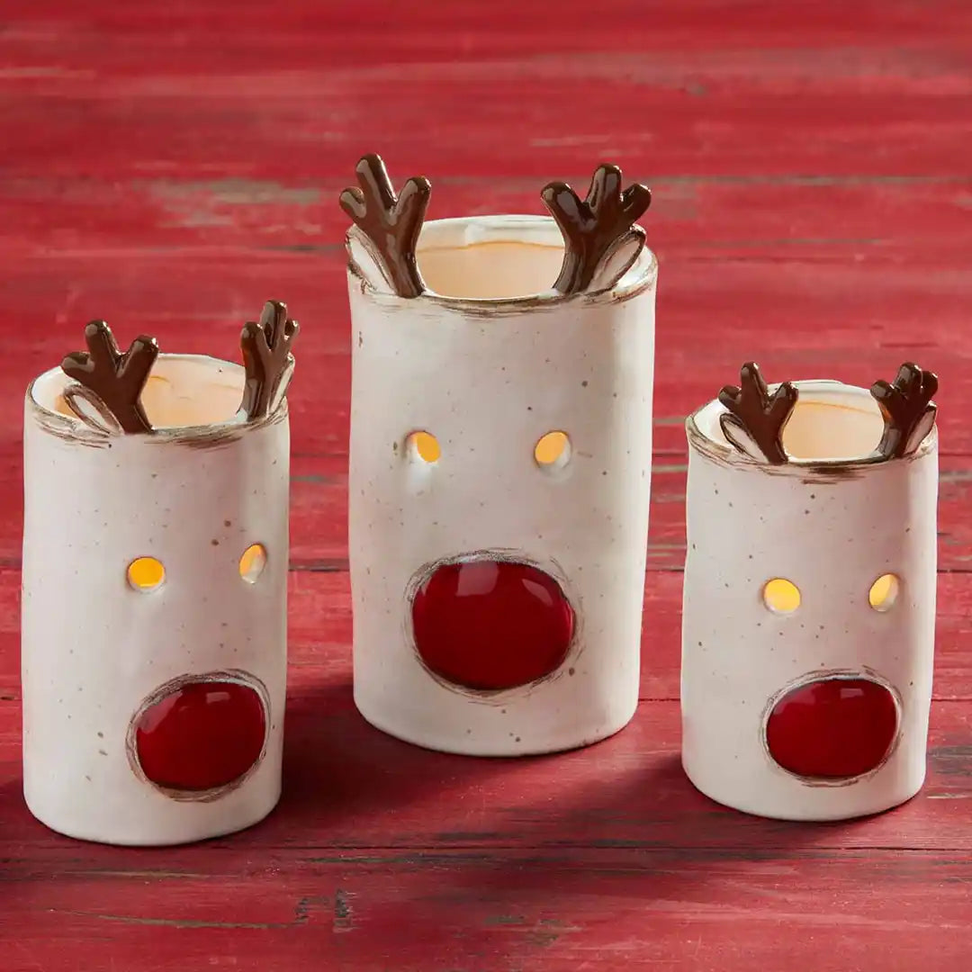 Small Reindeer Votive Candle Cover - Debs on 5th