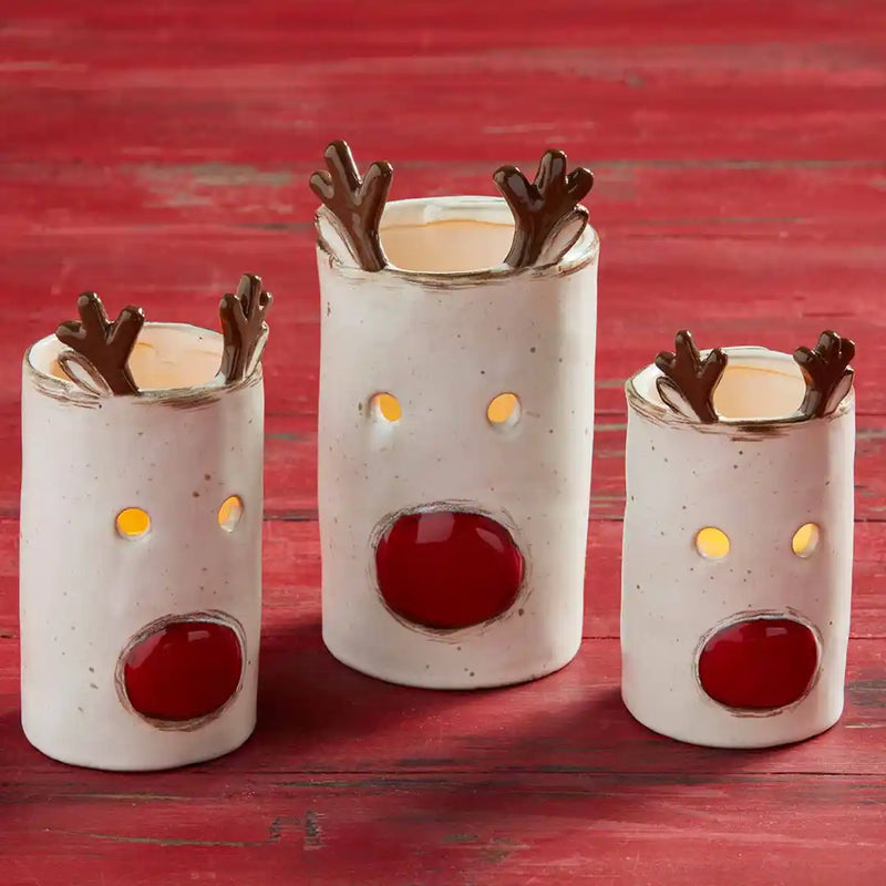Small Reindeer Votive Candle Cover - Debs on 5th