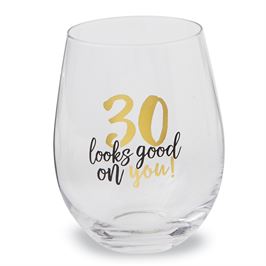 30 Looks Good On You Glass - Debs on 5th
