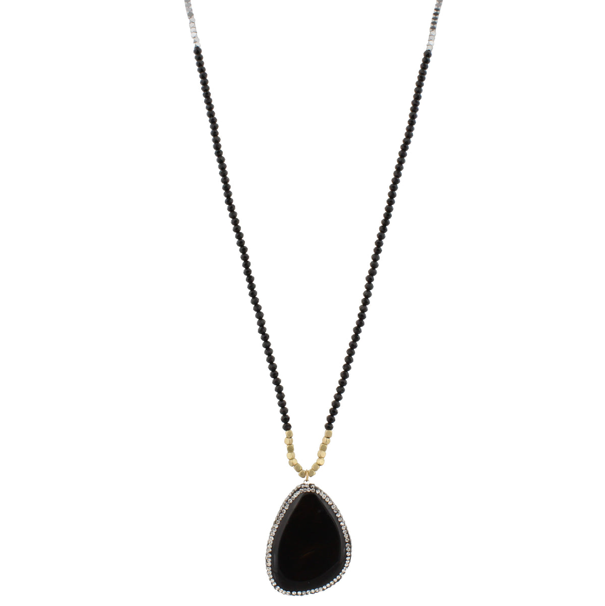 32" Necklace with  Druzy Pendant - Debs on 5th