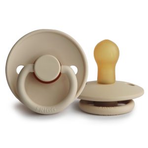 FRIGG Classic Natural Rubber Pacifier Size 0/6 Months - Debs on 5th