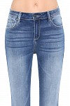 Mid Rise Raw Hem Crop Skinny - Debs on 5th