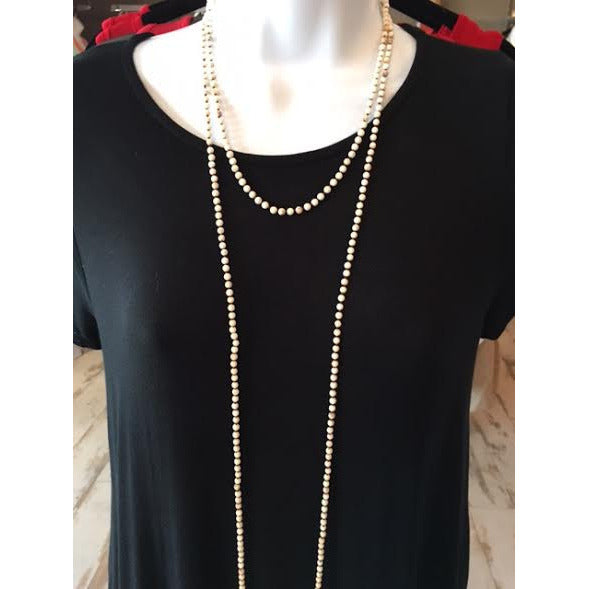 Faith, Hope, Love 4mm 60" Necklace - Debs Boutique  LLC