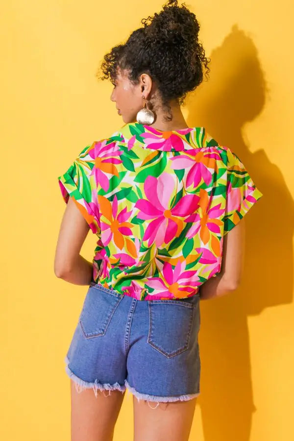 Mix It Up Floral Top - Debs on 5th