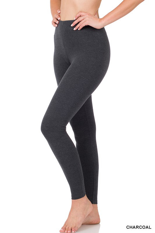 Cotton Full Length Leggings - Debs on 5th