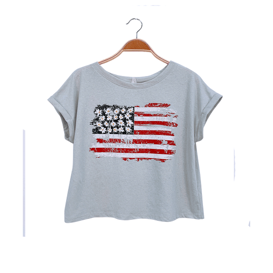American Flag Crop Top - Debs on 5th