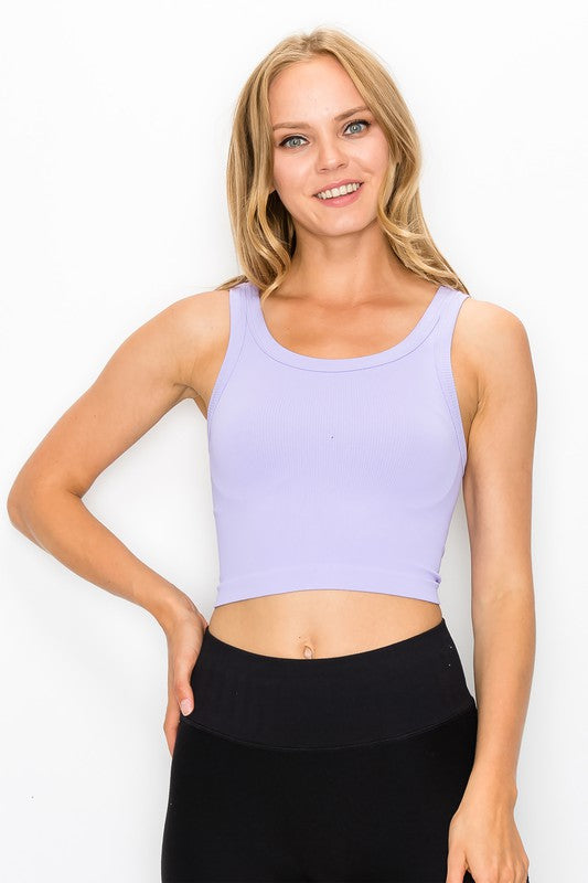 Ribbed Crop Tank Top - Debs on 5th
