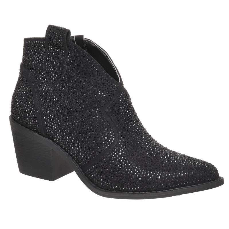 Stepping Out Black Suede Boot - Debs on 5th