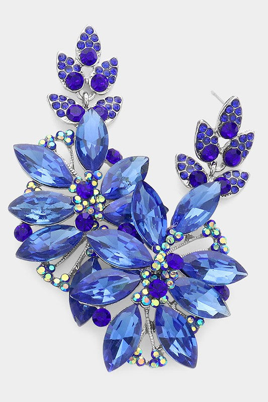 Glass Petal Evening Earrings - Debs on 5th