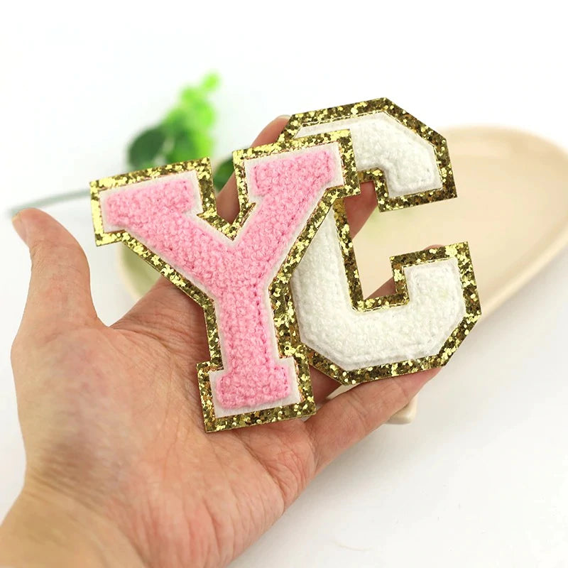 Light Pink Varsity Self Adhesive Letters - Debs on 5th